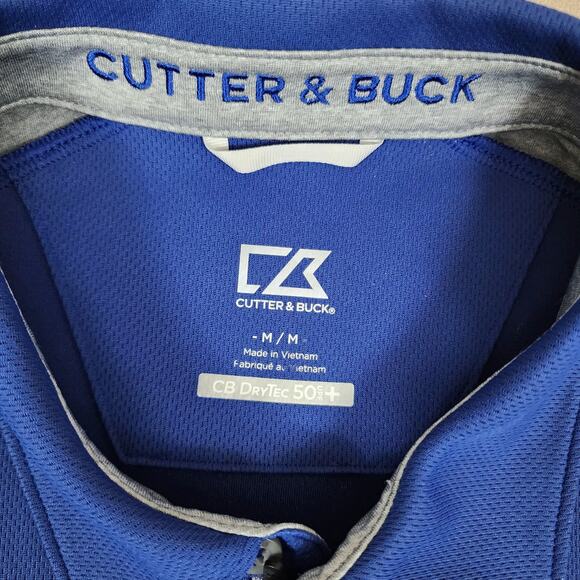 UNCW Seahawks Polo Shirt Blue gray Drytec 50+ UPF Wilmington NC COLLEGE SPORT M - Picture 5 of 10